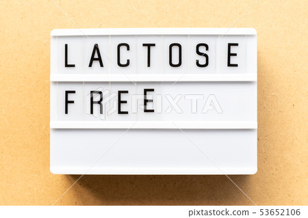 Light box with word lactose free Light box with word lactose free 53652106