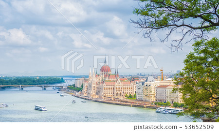 A landscape view of Budapest city, the Hungarian 53652509