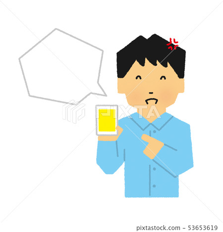 苦笑,生氣(簡單的觸摸) 苦笑,生氣(簡單的觸摸) 53653619