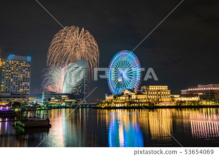 The 38th Yokohama Open Port Festival Beam Spectacle in Harva 53654069