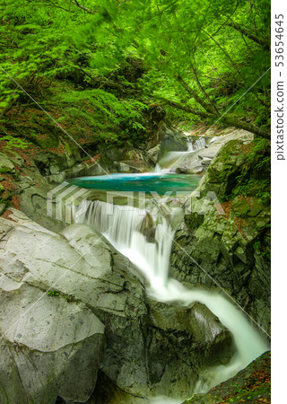 Fresh green Nishizawa Valley Mie Falls 53654645