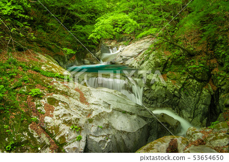 Fresh green Nishizawa Valley Mie Falls Fresh green Nishizawa Valley Mie Falls 53654650