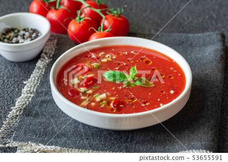 Portion of gazpacho Portion of gazpacho 53655591