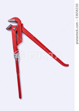 Plumbing wrenches on white background. Plumbing wrenches on white background. 53656330