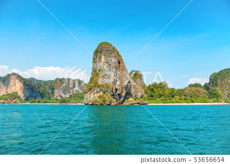 Sea landscape with tropical rock islands 53656654
