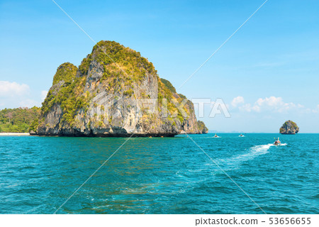 Sea landscape with tropical rock islands Sea landscape with tropical rock islands 53656655