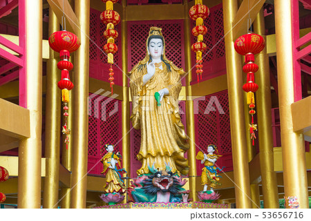Statue of goddess Guanyin in Thailand 53656716