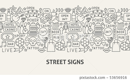 Street Signs Banner Concept 53656916