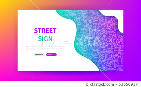 Street Sign Landing Page 53656917