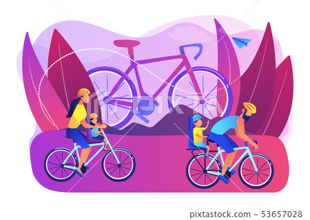 Cycling experiences concept vector illustration. 53657028