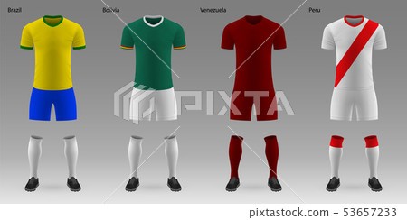 Set of realistic football kits Set of realistic football kits 53657233