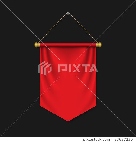 Empty 3D Pennant template Empty 3D Pennant template 53657239
