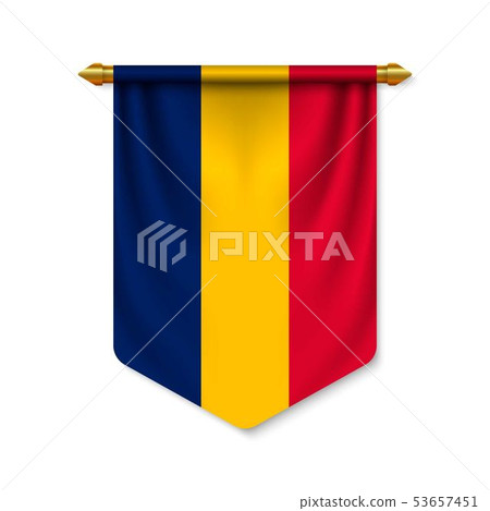 3d realistic pennant with flag 3d realistic pennant with flag 53657451