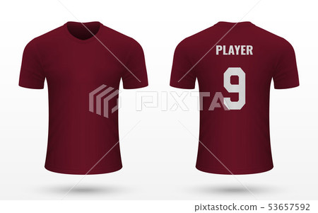 Realistic soccer shirt jersey 53657592