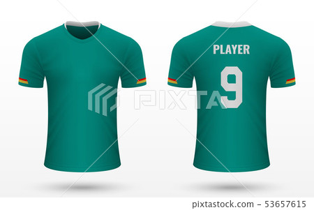 Realistic soccer shirt jersey 53657615
