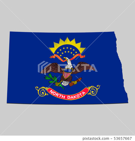 Map with national flag. Vector Illustration 53657667