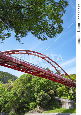 Fresh green split rock bridge 53658356