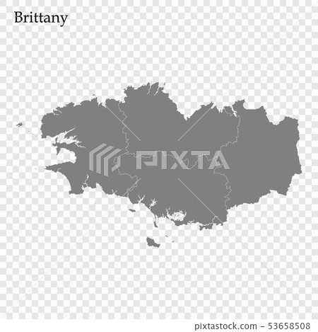 High Quality map region of France High Quality map region of France 53658508
