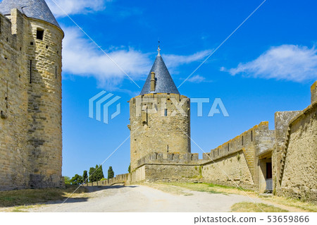 Fortress Carcassonne, Languedoc, France 53659866