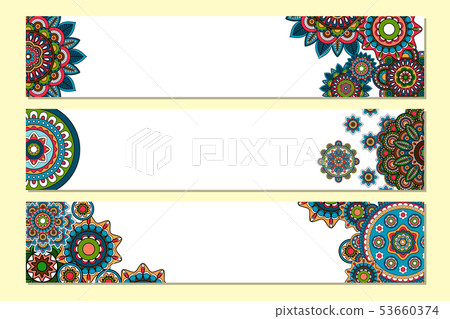 Horizontal mandalas headers for website 53660374