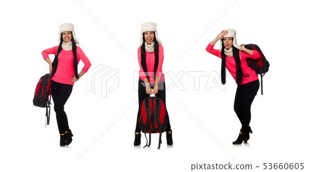 Young student isolated on the white background 53660605