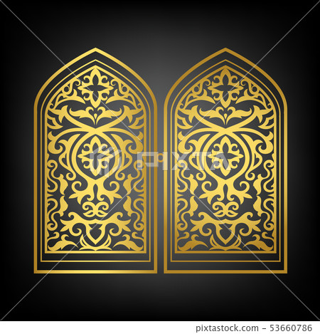 Vector islamic window Vector islamic window 53660786