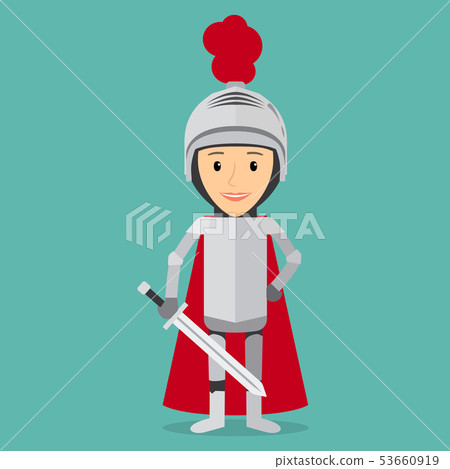 Boy knight vector Boy knight vector 53660919