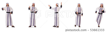 Male arab isolated on white background Male arab isolated on white background 53661333