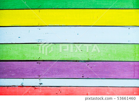 Background concept, colorful vertical wood planks Background concept, colorful vertical wood planks 53661460