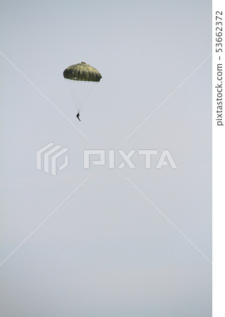 Parachute Descent of Air Force at Miho Base Air Festival 53662372