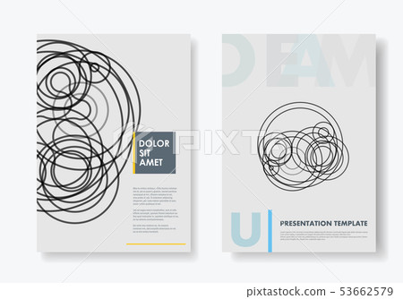 Vector illustration tangled lines on white background 53662579