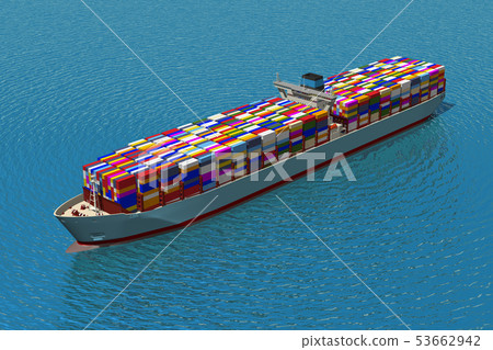 Container ship Container ship 53662942
