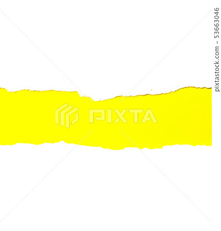 Abstract background Torn white paper On yellow pap Abstract background Torn white paper On yellow pap 53663046
