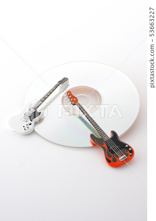 Guitar and bass and CD Guitar and bass and CD 53663227