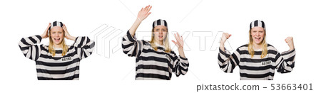 Funny prison inmate in concept 53663401