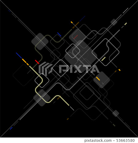 Digital geometric elements abstract background Digital geometric elements abstract background 53663580