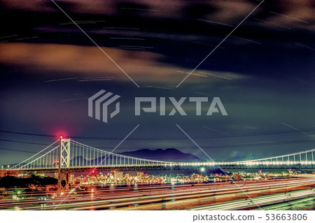 Night in the Kanmon Channel 53663806