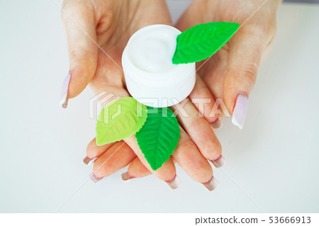 Herb Medicine. The Scientist, Dermatologist Make The Organic Natural Herb Cosmetic Product in The Herb Medicine. The Scientist, Dermatologist Make The Organic Natural Herb Cosmetic Product in The 53666913