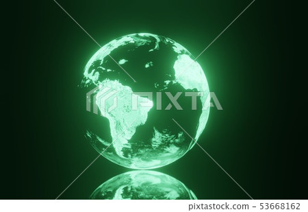 3D planet earth on a black background 3D planet earth on a black background 53668162