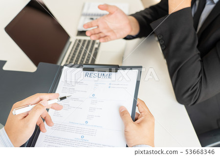 Job Interview and hiring concept, Appointment cand Job Interview and hiring concept, Appointment cand 53668346