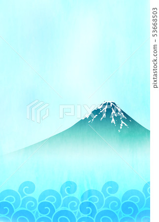 富士山日本washi背景 插圖素材 圖庫