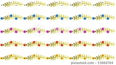 Cute flower line Cute flower line 53668764