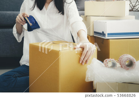 Online small business owner. 53668826