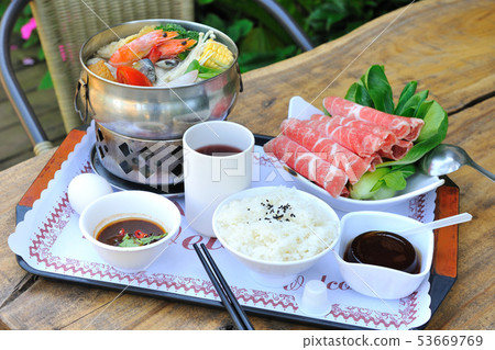 Seafood pot, hot pot ingredients Seafood pot, hot pot ingredients 53669769