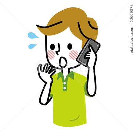 Phone men surprised Phone men surprised 53669878