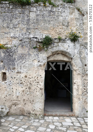 Rock dwelling house Matera Italy 53670322