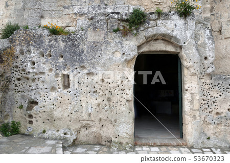 岩石寓所馬泰拉意大利 53670323