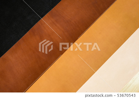 Genuine vegetable tanned leather of 4 color shade Genuine vegetable tanned leather of 4 color shade 53670543