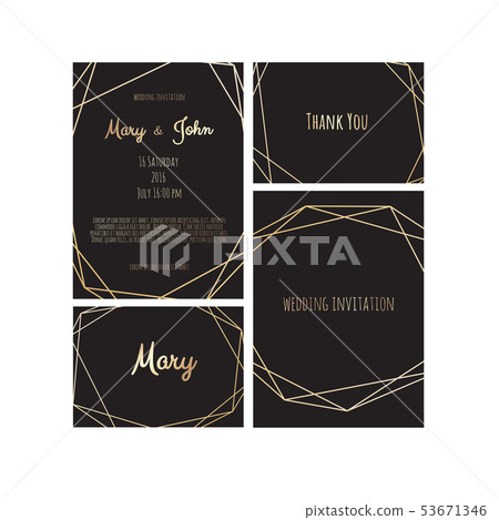 Wedding Invitation, invite card design with 53671346