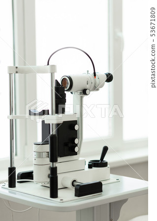 Tall complicated device for intense ophthalmology diagnoses 53671809